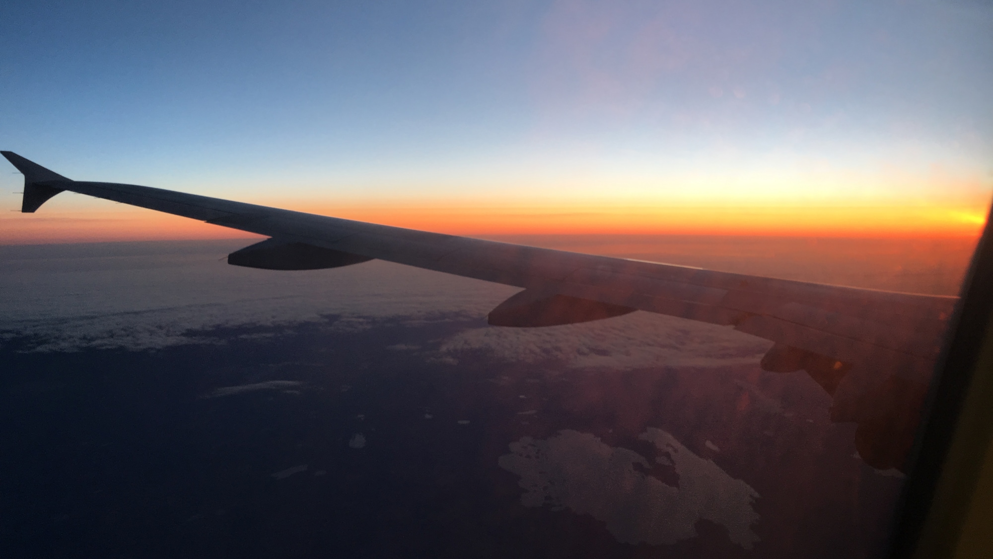 A photo taken on the flight from Helsinki to Oulu.