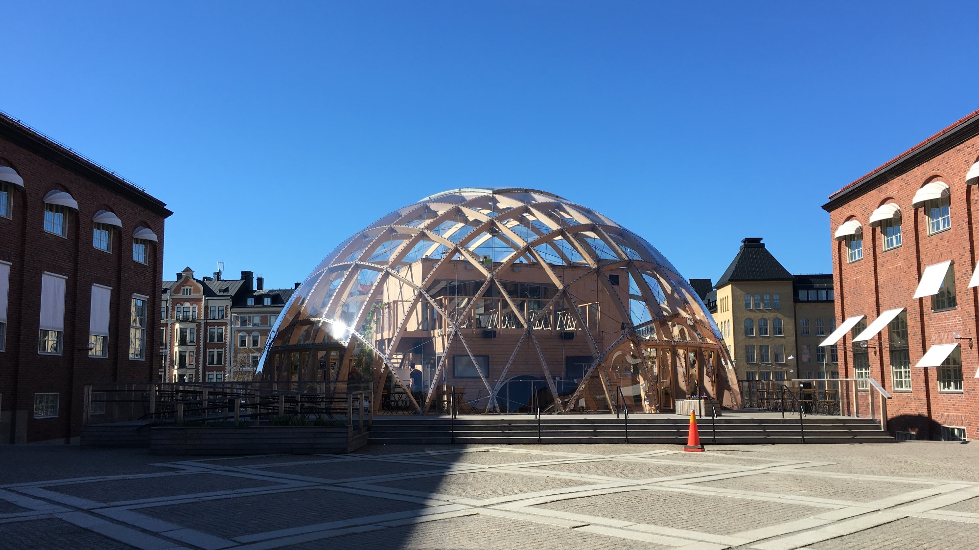 A photo taken at the Dome of Visions at KTH in Stockholm.