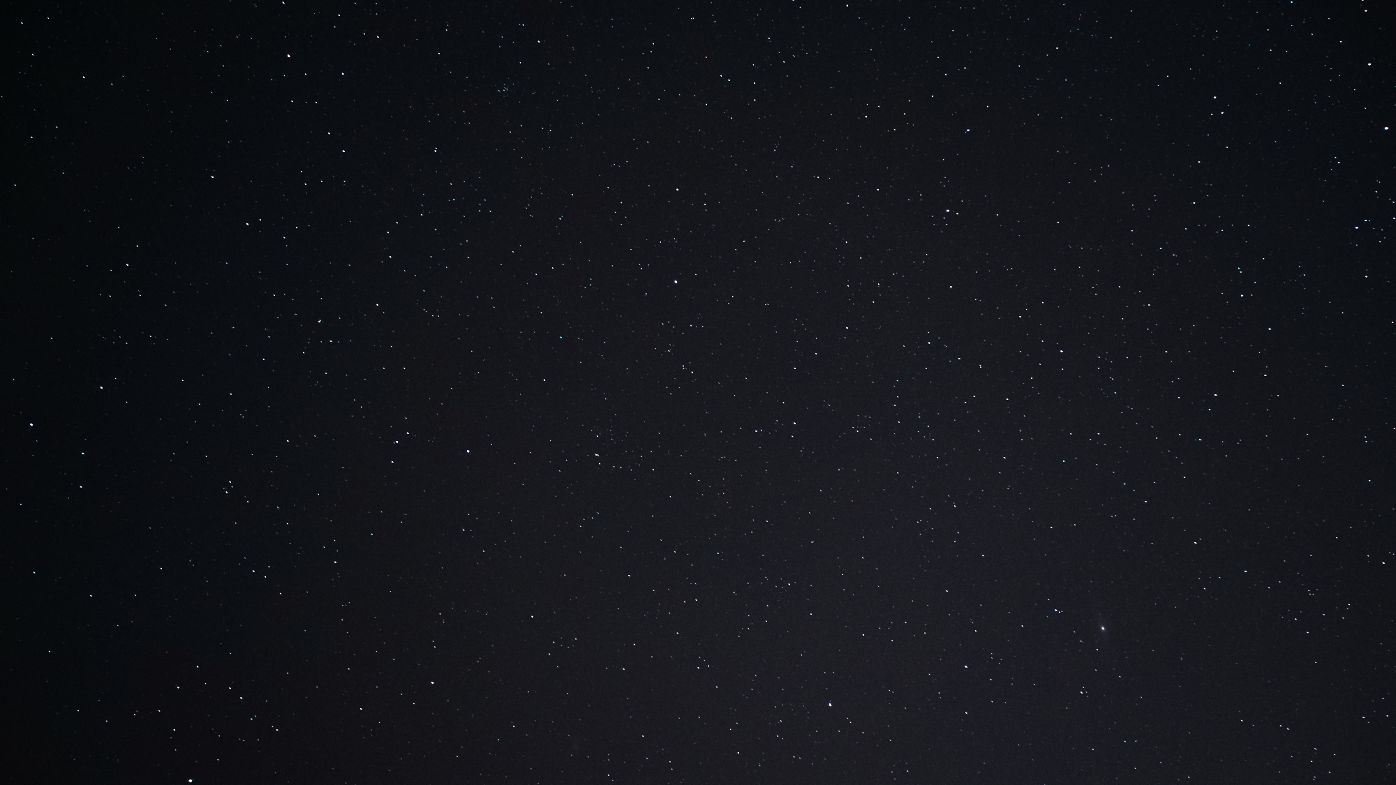 A photo taken of the night sky in Växjö.