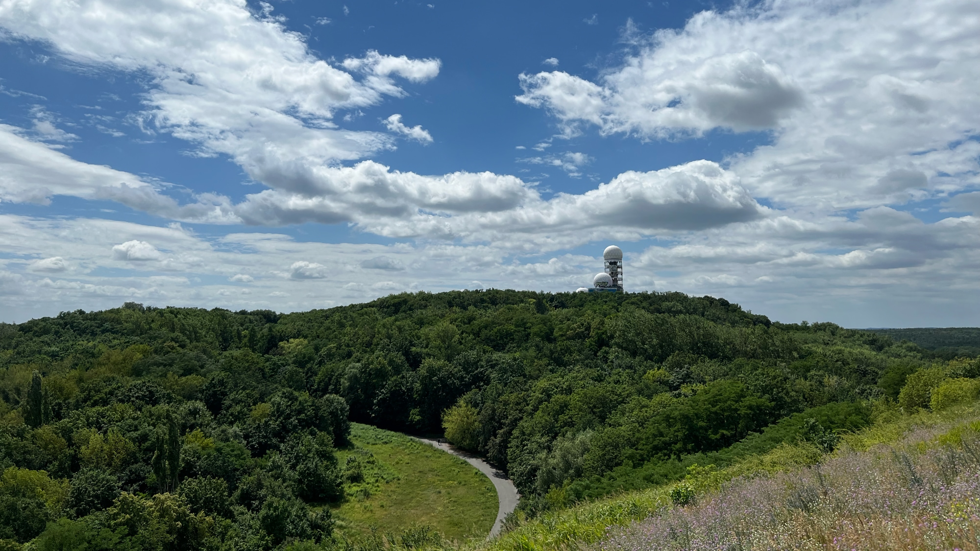 A photo taken at the Teufelsberg in Berlin.