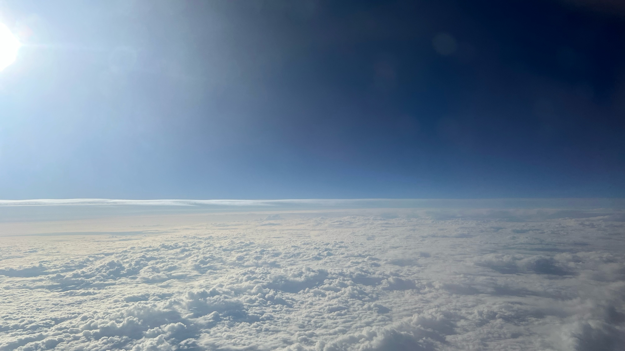 A photo taken on the flight from Berlin to Stockholm.