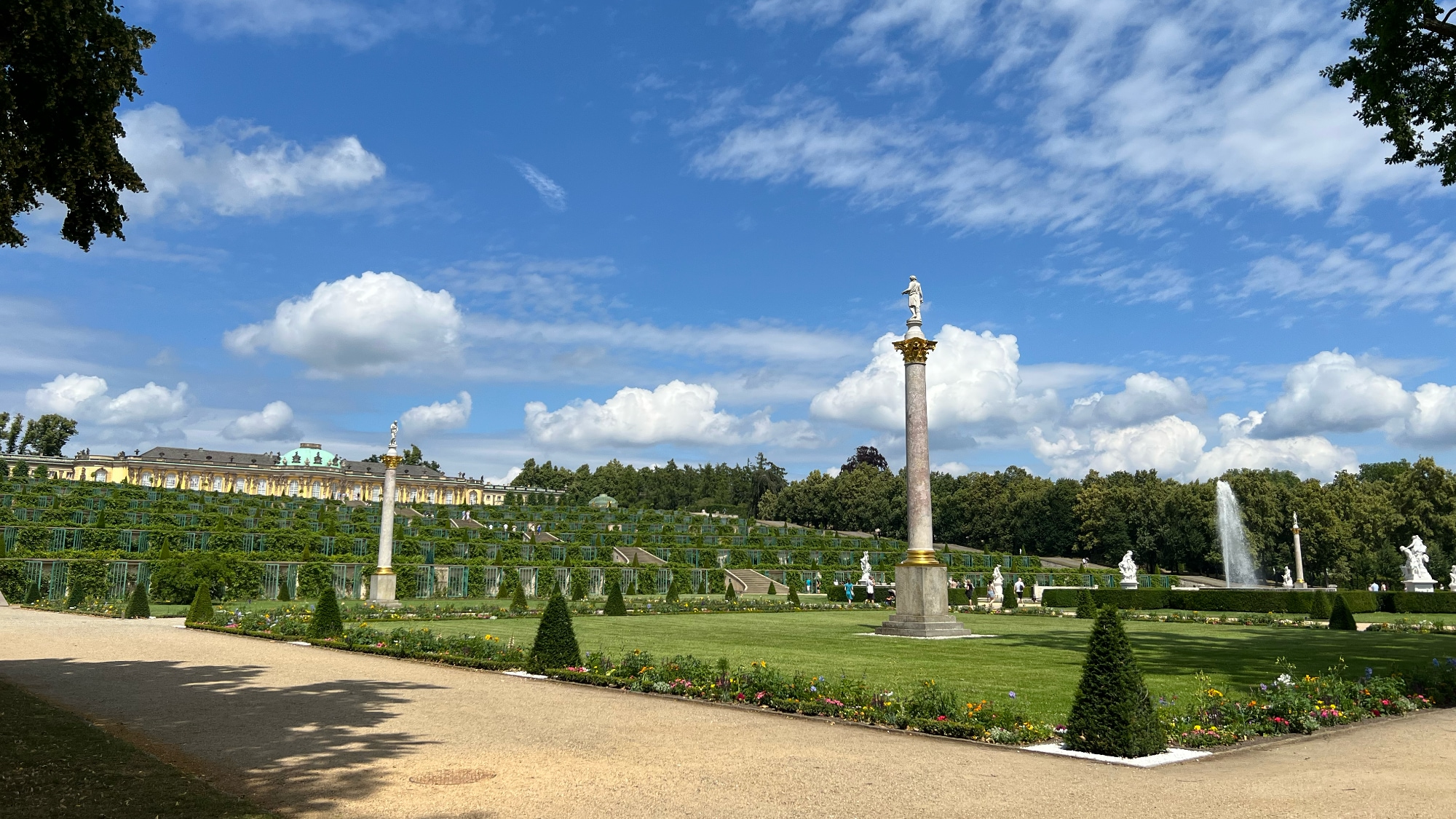 A photo taken in the Slosspark Sanssouci in Potsdam.