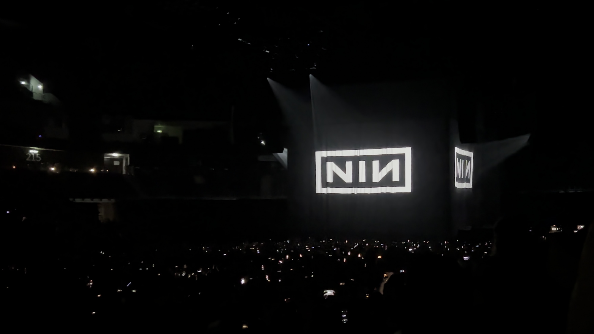 A photo taken at the Nine Inch Nails concert on 2025-07-01 in the Uber Arena in Berlin.